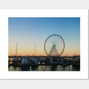 photography Sunset by the ocean city in USA photography design carousel Posters and Art